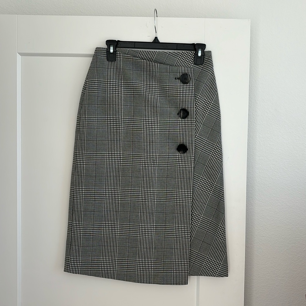 Gingham Midi Skirt